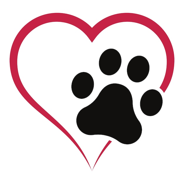 Free clip paw hearts, Download Free clip paw hearts png images, Free ...