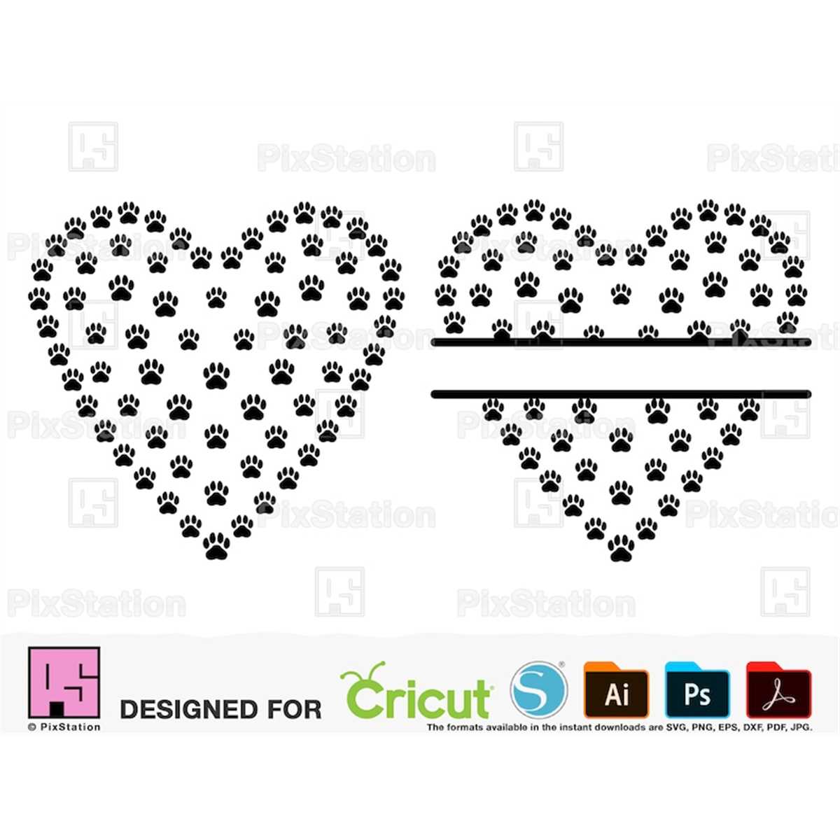 Free clip paw hearts, Download Free clip paw hearts png images, Free ...