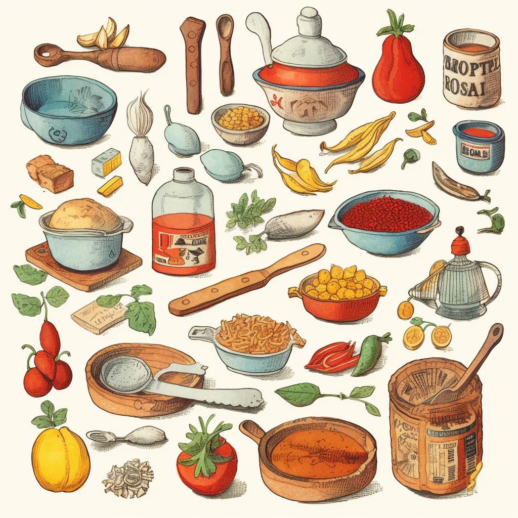 clip art international cooking ingredients - Clip Art Library