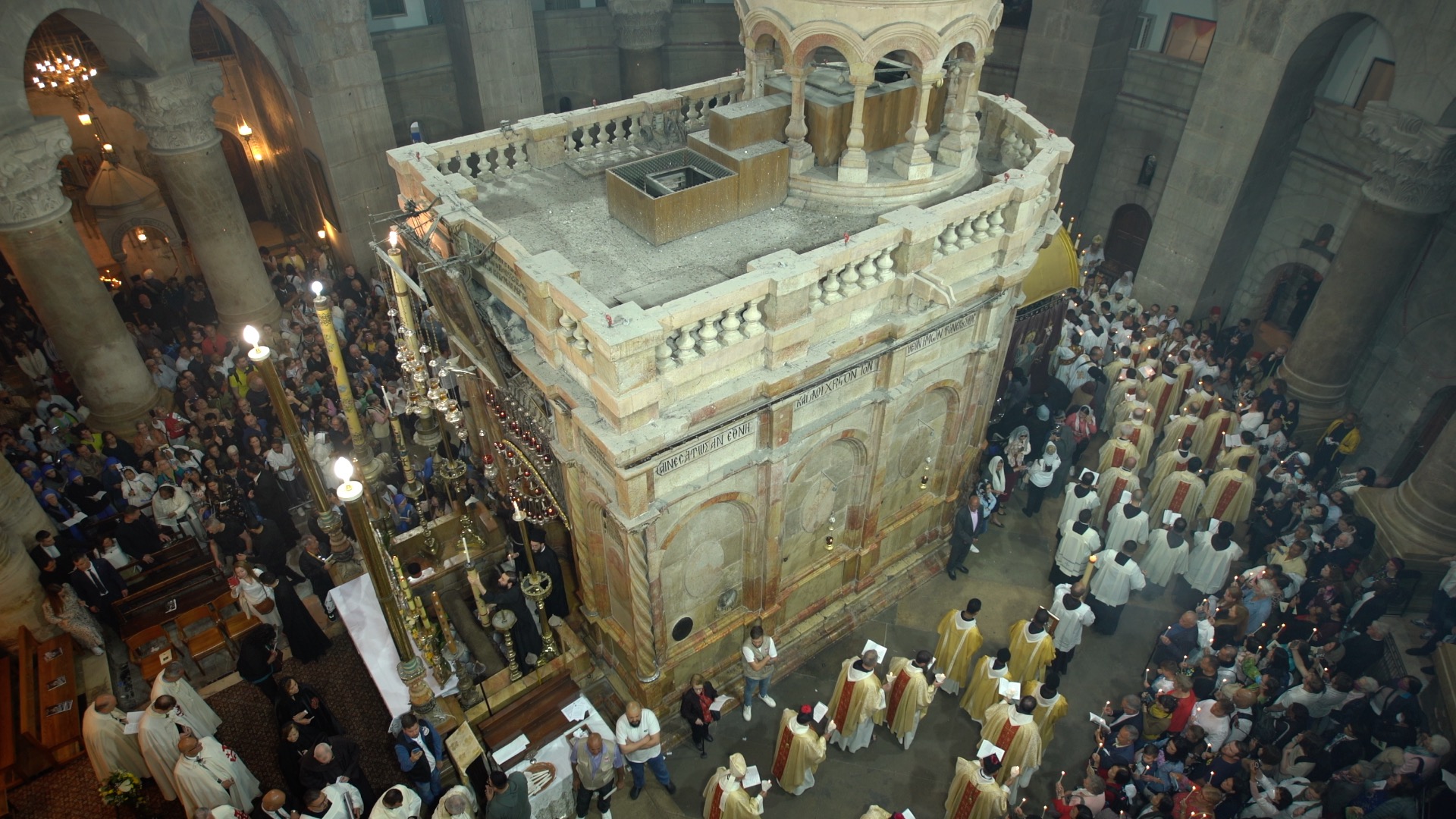 Standing before the Tomb of Christ, to pray, contemplate, reconfirm ourselves in the faith