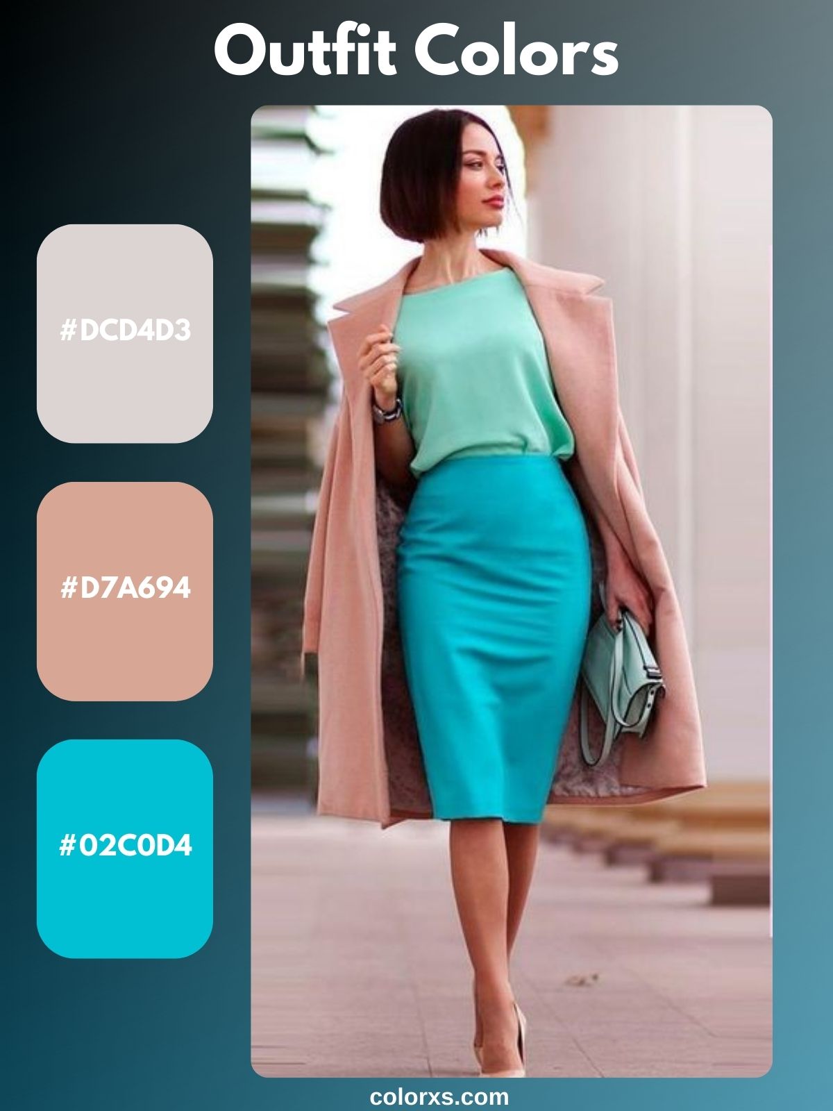 Women Formal Business Outfit with Pastel Colors | Color Inspiration & Combination Idea 15