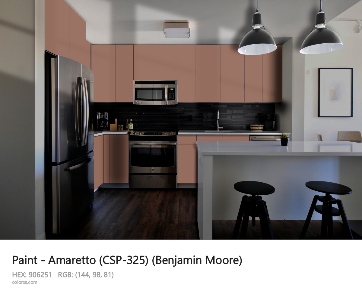 Benjamin Moore Amaretto (CSP-325) Paint modular kitchen design