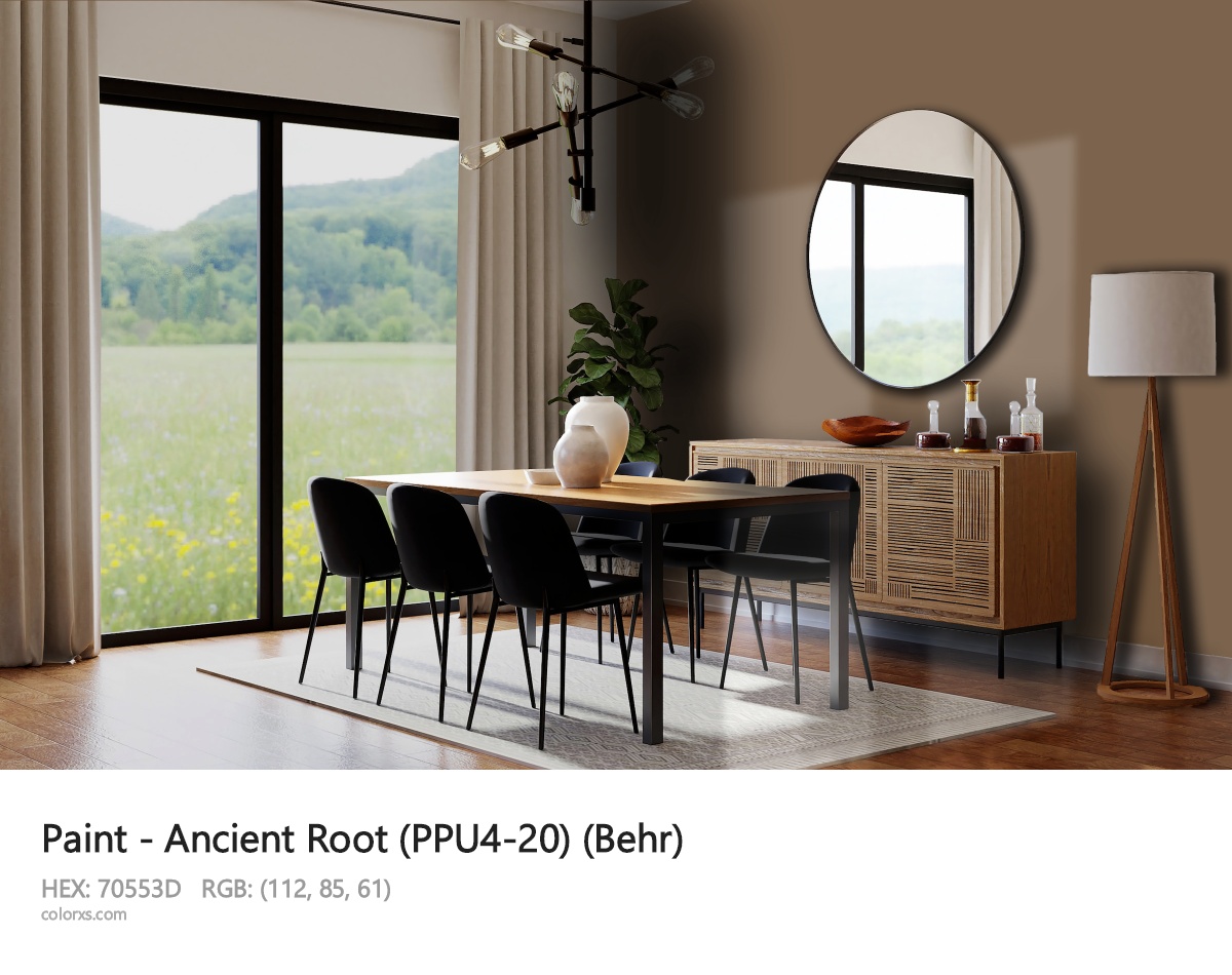 Behr Ancient Root (PPU4-20) Paint dining room design