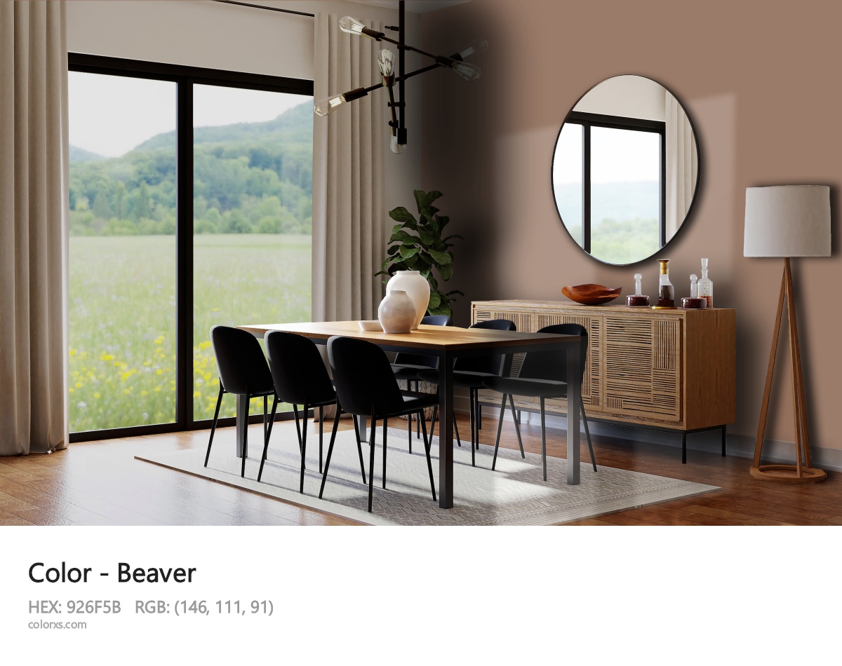 Beaver Color dining room design