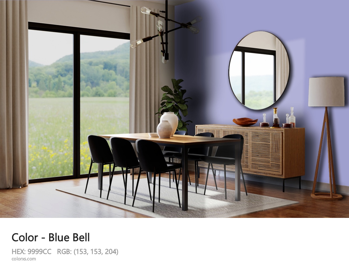 Blue Bell Color dining room design