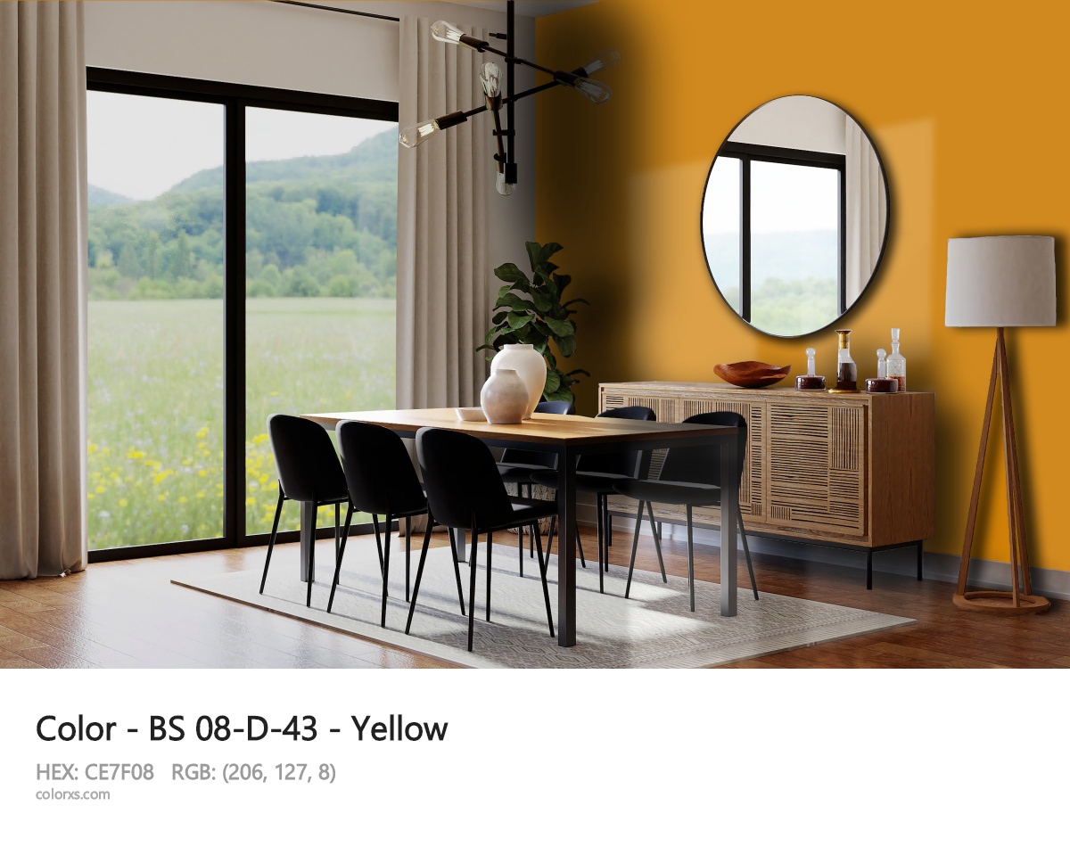 BS 08-D-43 - Yellow CMS dining room design