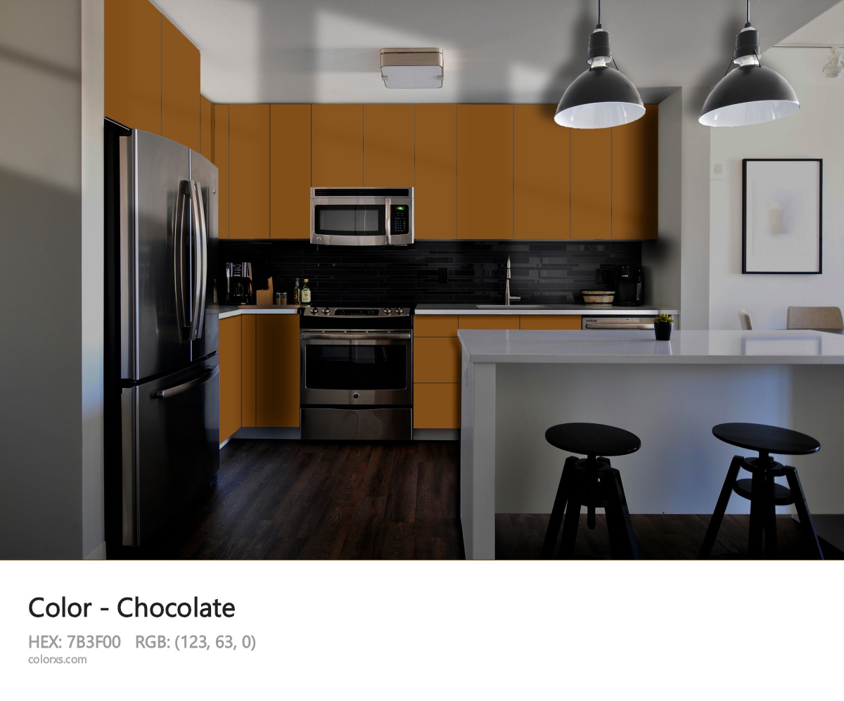 Chocolate Color modular kitchen design