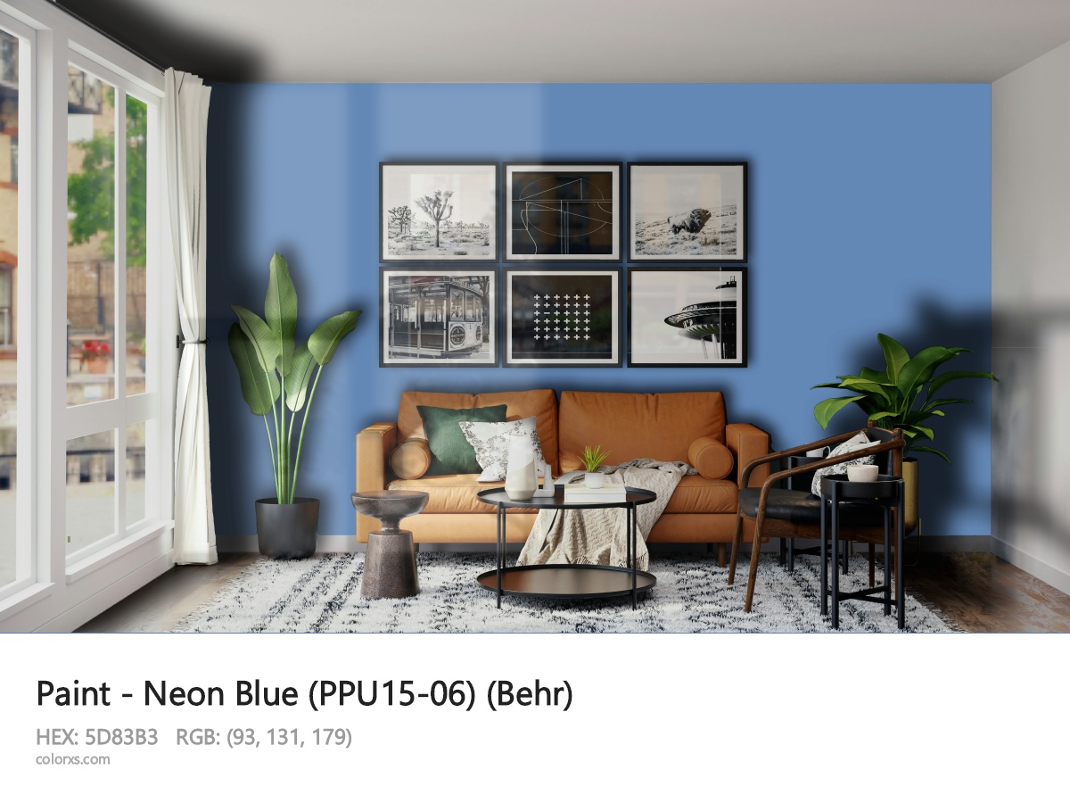 About Neon Blue (PPU15-06) color - its meaning and example