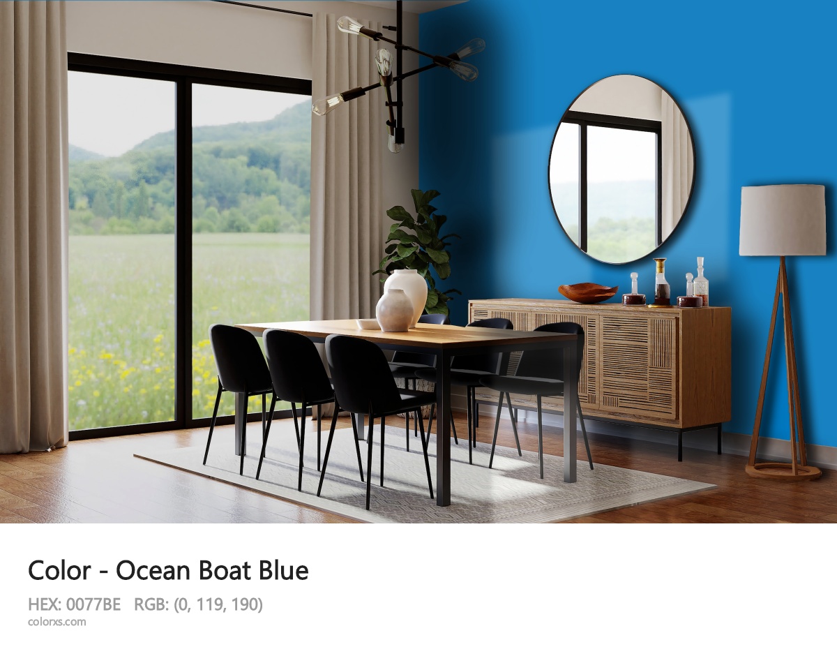 Ocean Boat Blue Other dining room design