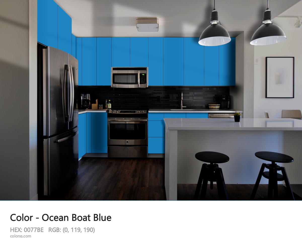 Ocean Boat Blue Other modular kitchen design