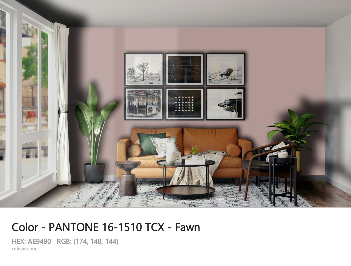 About PANTONE 16-1510 TCX - Fawn color - its meaning and example