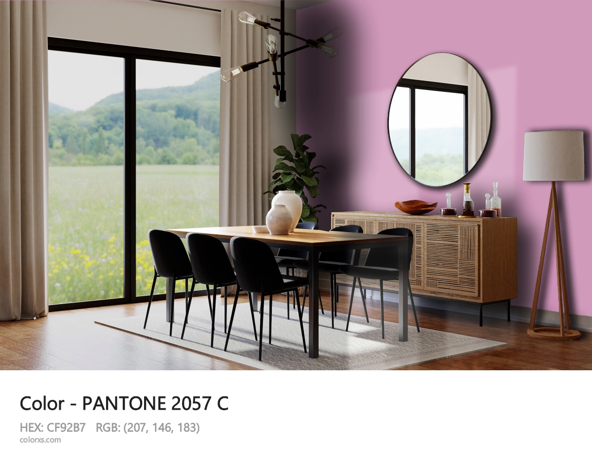 PANTONE 2057 C CMS dining room design