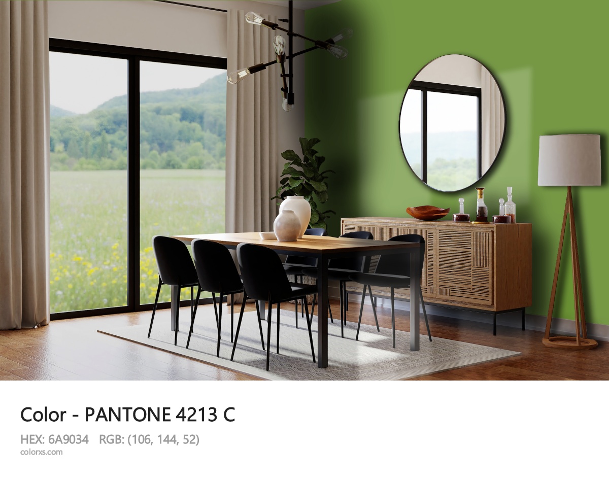 PANTONE 4213 C CMS dining room design