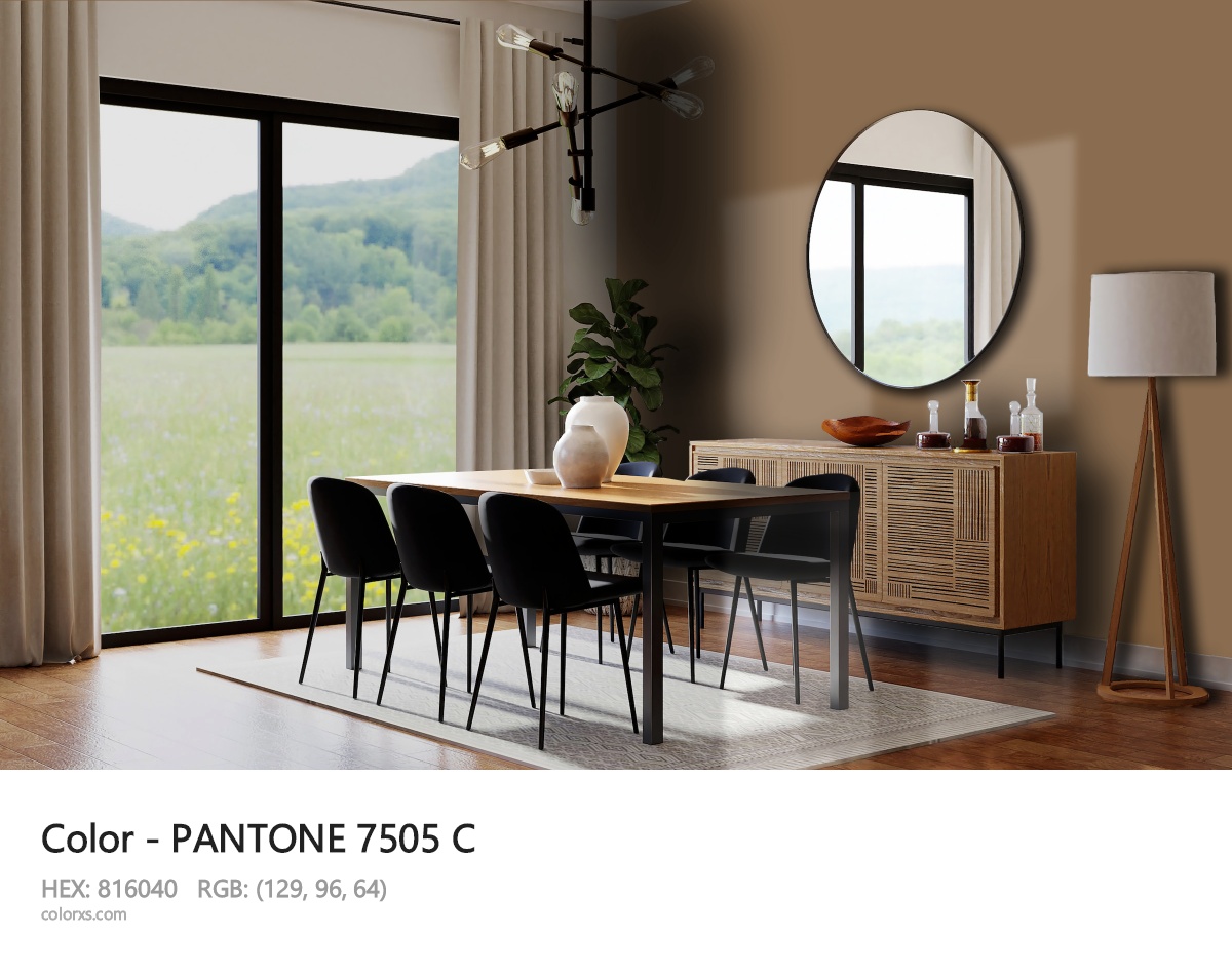 PANTONE 7505 C CMS dining room design