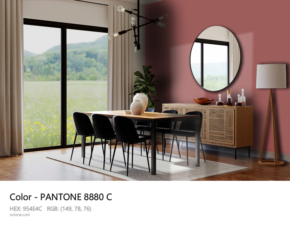 PANTONE 8880 C CMS dining room design