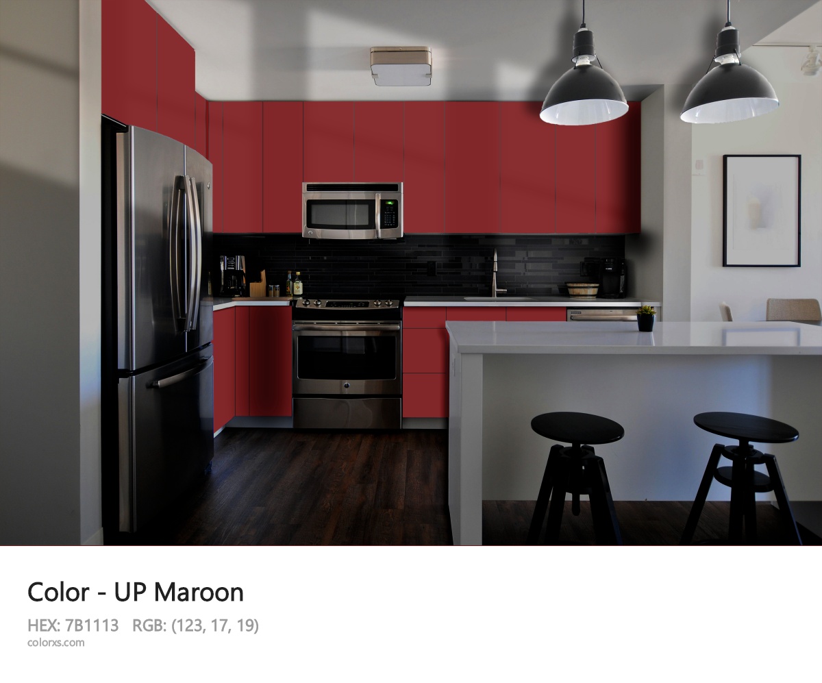 UP Maroon Other modular kitchen design