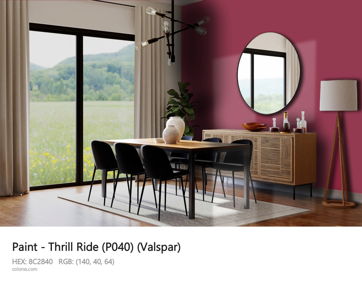 Valspar Thrill Ride (P040) Paint dining room design