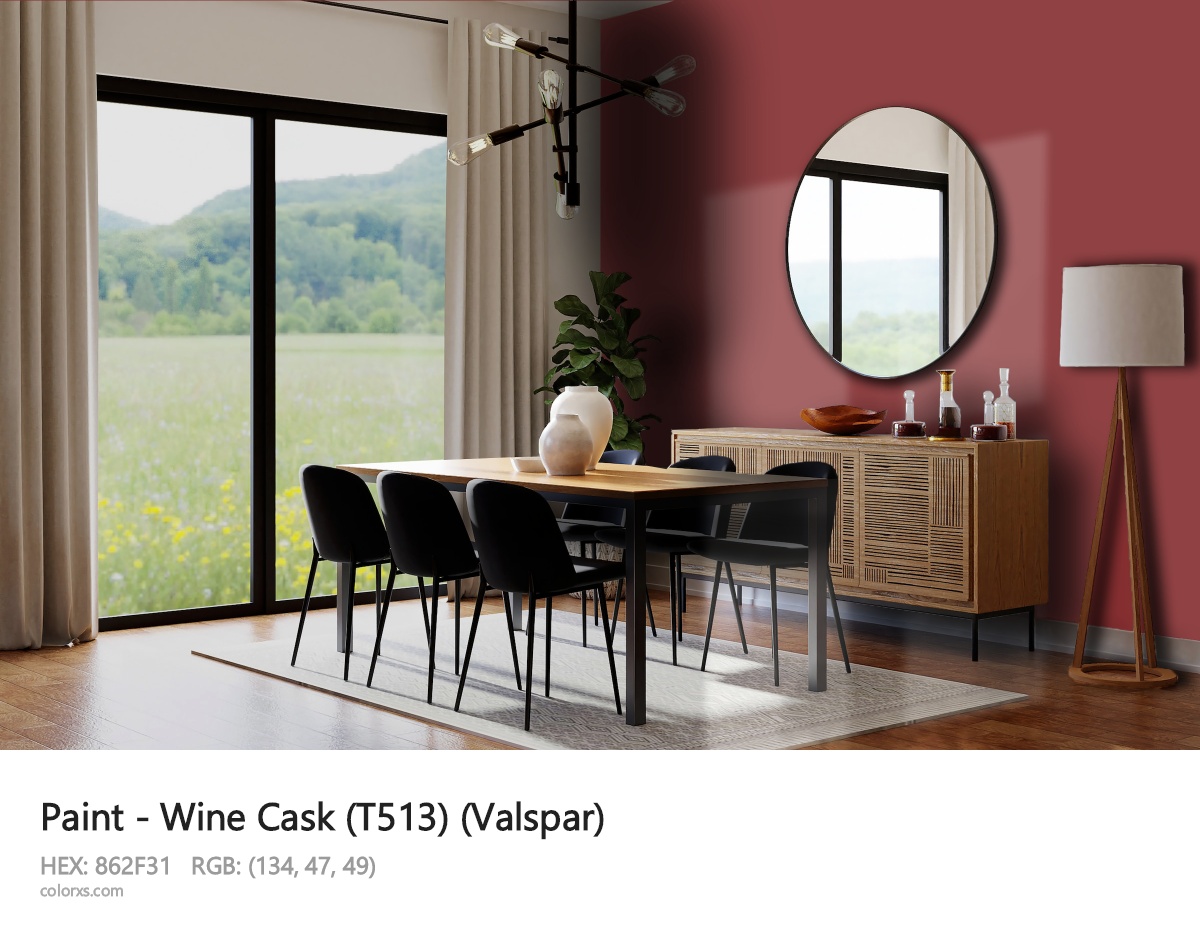 Valspar Wine Cask (T513) Paint dining room design