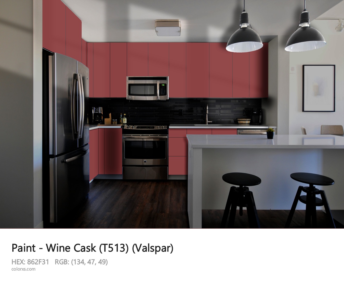 Valspar Wine Cask (T513) Paint modular kitchen design