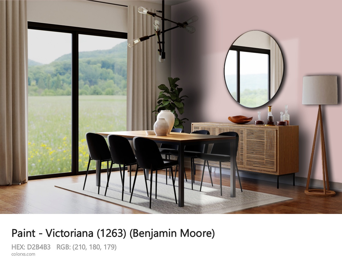 Benjamin Moore Victoriana (1263) Paint dining room design