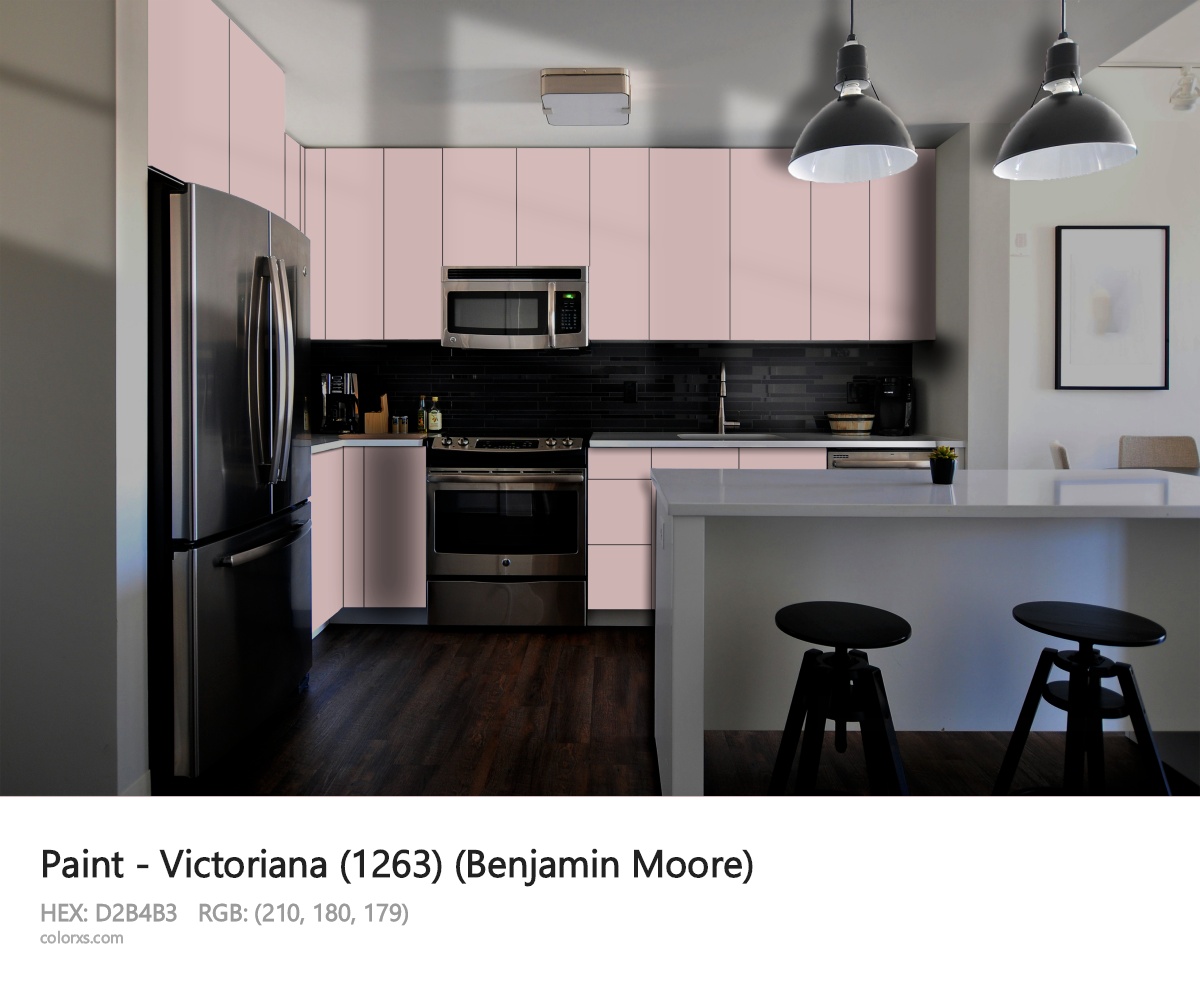 Benjamin Moore Victoriana (1263) Paint modular kitchen design