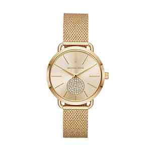 Dámské hodinky MICHAEL KORS Portia Gold Milanese Mesh