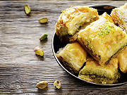 Baklava aux amandes et pistaches