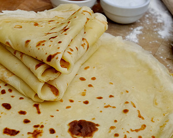 Crépes sucrées sans repos