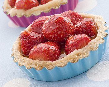 tartelette fraise-basilic