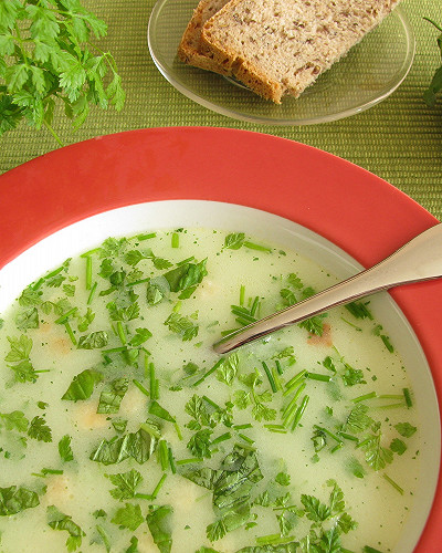 Soupe de cerfeuil légère