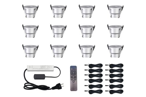 New Super Mini 2W*12pcs Kit Dimmable DC12V Single Color led spotlight IP65 waterproof