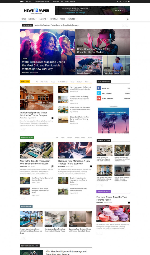 Newspaper - News & WooCommerce WordPress Theme