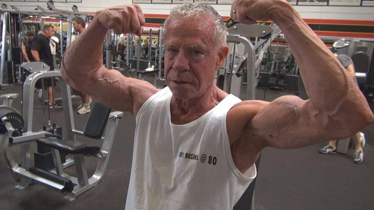 90-year-old world's oldest male bodybuilder