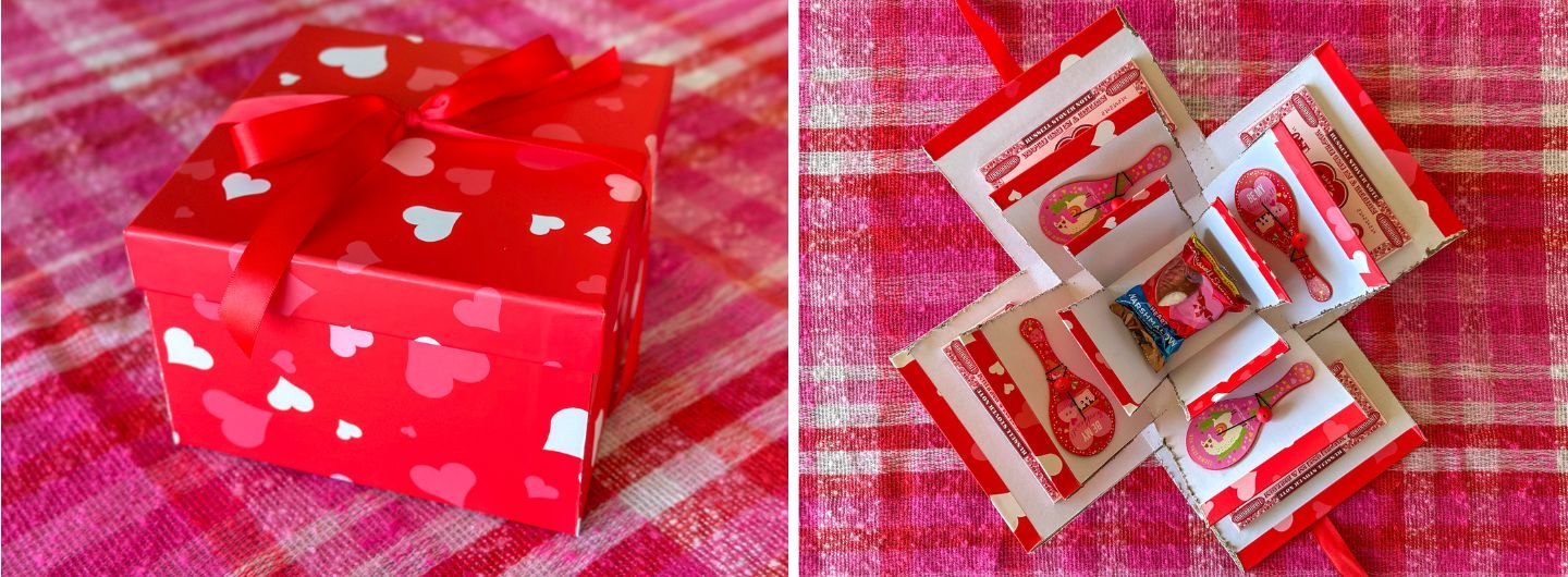 DIY Valentine Explosion Box by Beth Huntington