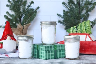 homemade holiday carpet powders in jars