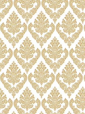 Papel de parede arabesco dourado 03