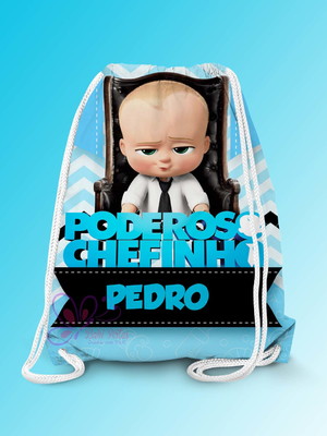 Mochilinha personalizada poderoso chefinho