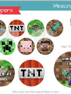 Kit digital toppers minecraft