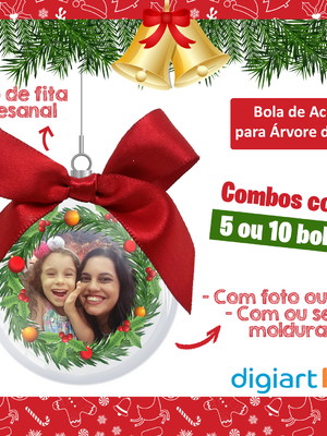 Bola de natal com foto