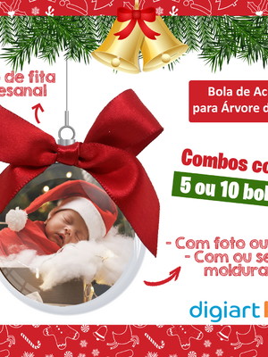 Bola de natal com foto