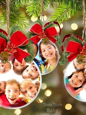 10 bolas para árvore de natal com foto