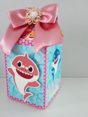 Caixa milk baby shark | Compre Produtos Personalizados no Elo7