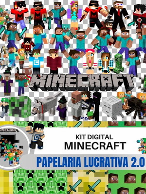 Kit digital minecraft + 207 imagens em alta qualidade