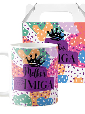 Caneca presente criativo especial natal para melhor amiga