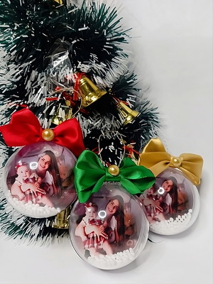 Bolas de natal personalizadas com foto - 25