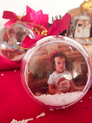 Bolas de natal personalizadas com foto