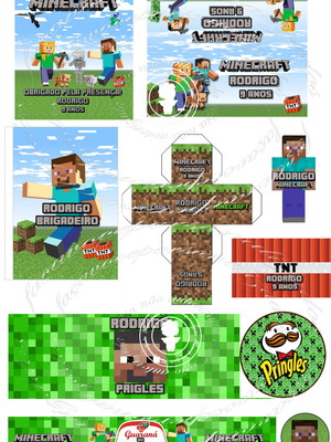 Kit festa digital minecraft