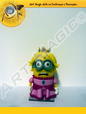 Minion princesa peach - super mario bros