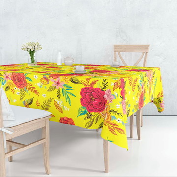 Toalha de mesa 6 lugares festa junina chita 220x140cm fj09