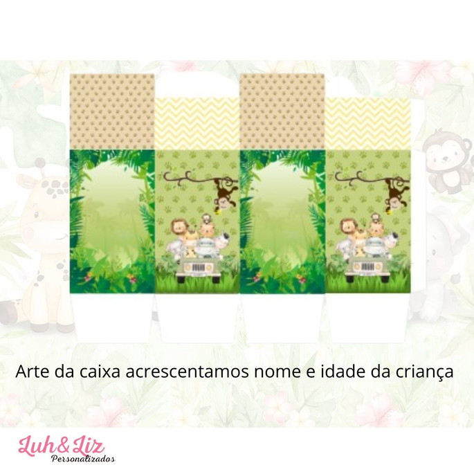 10 Caixas Milk Safari - Lembrancinhas Personalizadas | Elo7